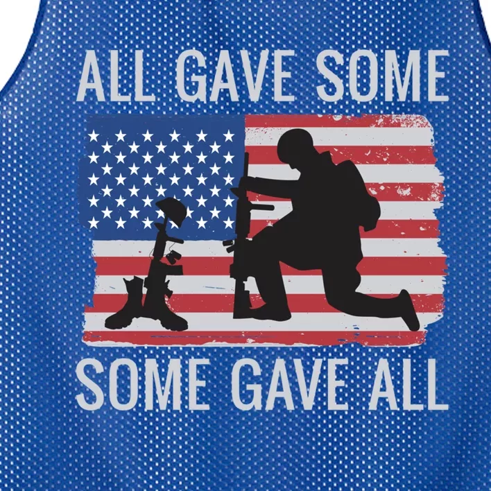 All Gave Some Some Gave All American Flag Memorial Day Gift Mesh Reversible Basketball Jersey Tank