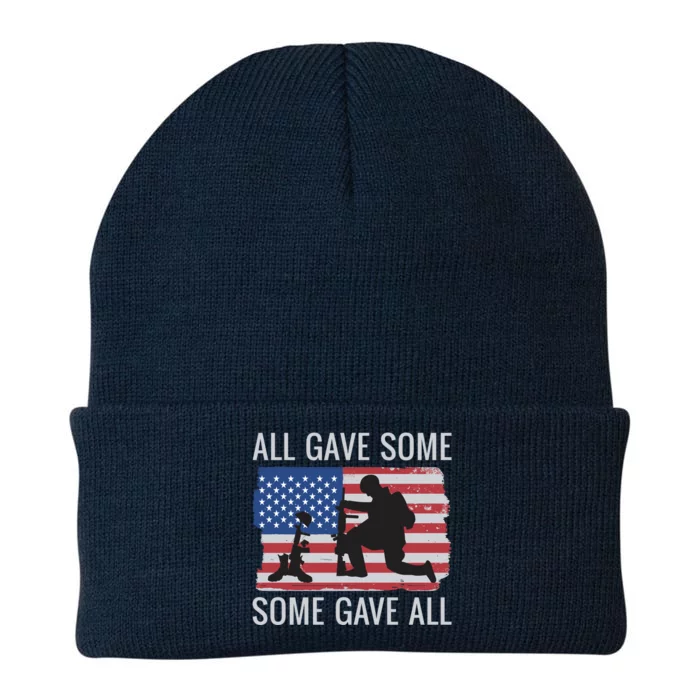 All Gave Some Some Gave All American Flag Memorial Day Gift Knit Cap Winter Beanie