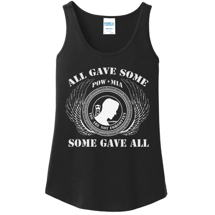 All Gave Some Pow Mia You Are Not Forgotten Some Gave All Ladies Essential Tank