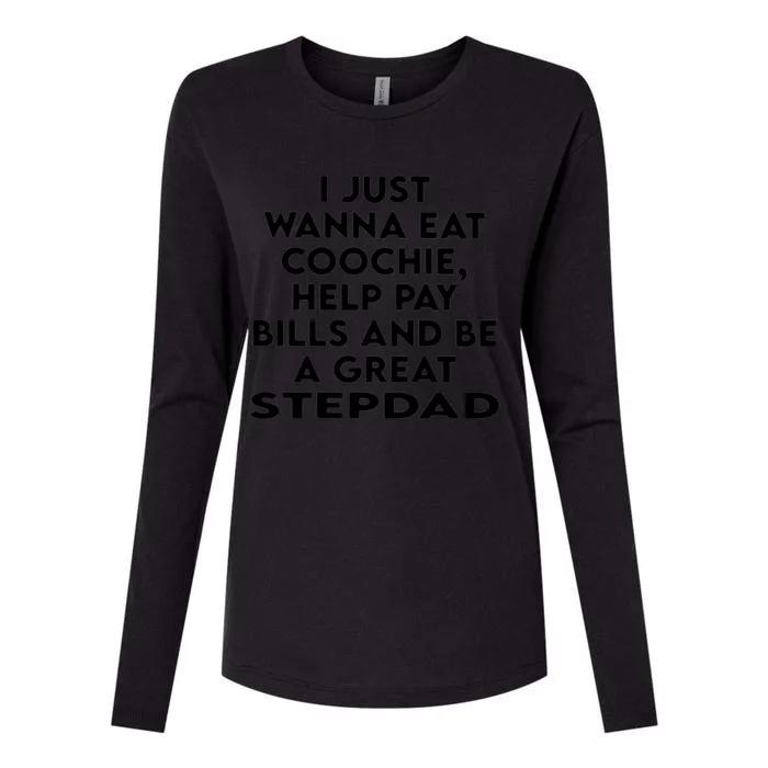 A Great Step Dad Womens Cotton Relaxed Long Sleeve T-Shirt