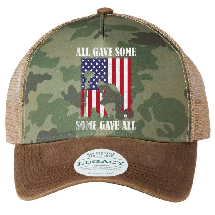 All Gave Some Some Gave All Funny Gift Veteran And Memorial's Day Gift Legacy Tie Dye Trucker Hat