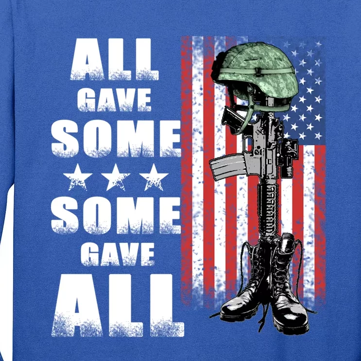 All Gave Some Some Gave All Battlefield Cross Gift Tall Long Sleeve T-Shirt