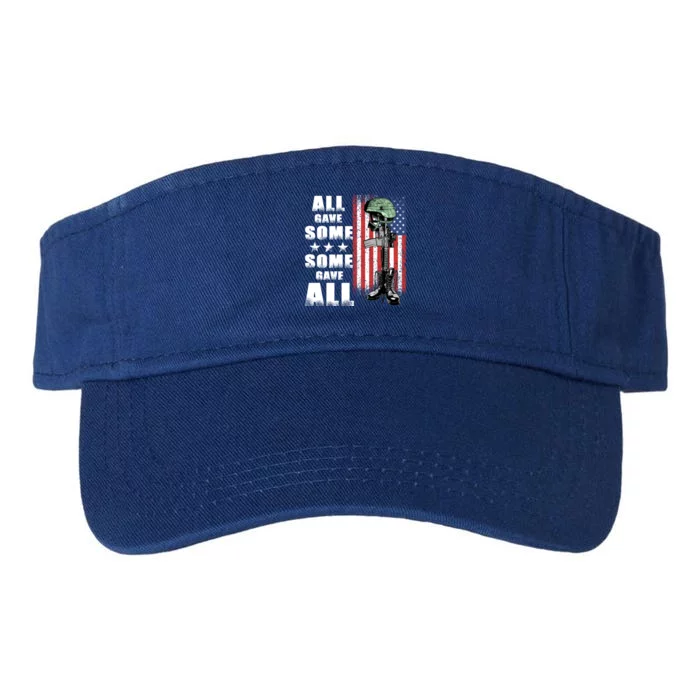 All Gave Some Some Gave All Battlefield Cross Gift Valucap Bio-Washed Visor