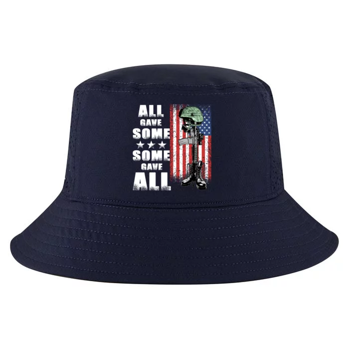 All Gave Some Some Gave All Battlefield Cross Gift Cool Comfort Performance Bucket Hat