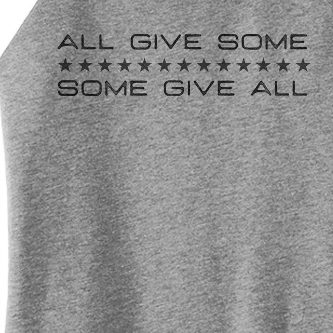 All Gave Some Some Gave All Thin Blue Line Gift Women’s Perfect Tri Rocker Tank