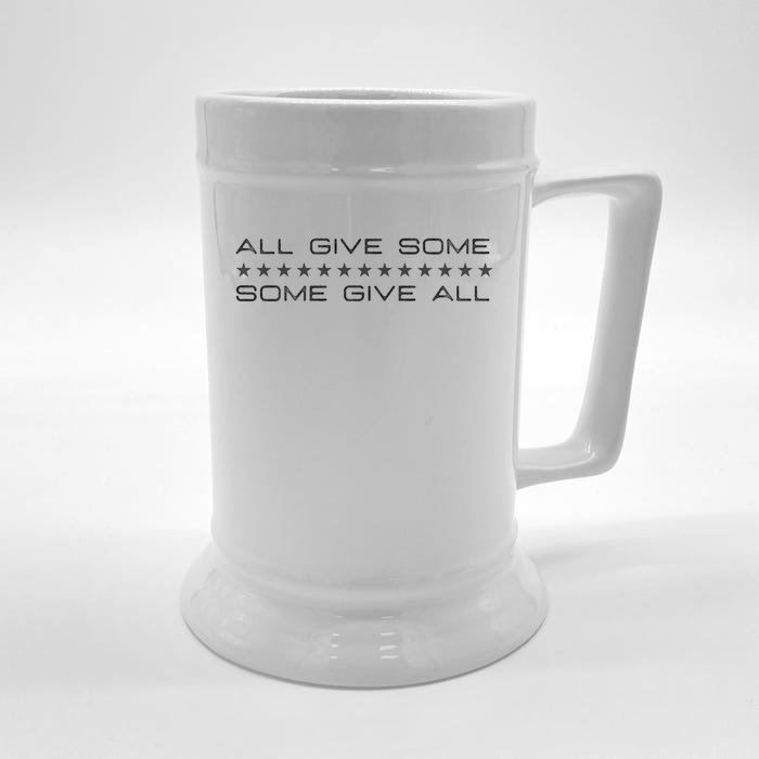 All Gave Some Some Gave All Thin Blue Line Gift Front & Back Beer Stein