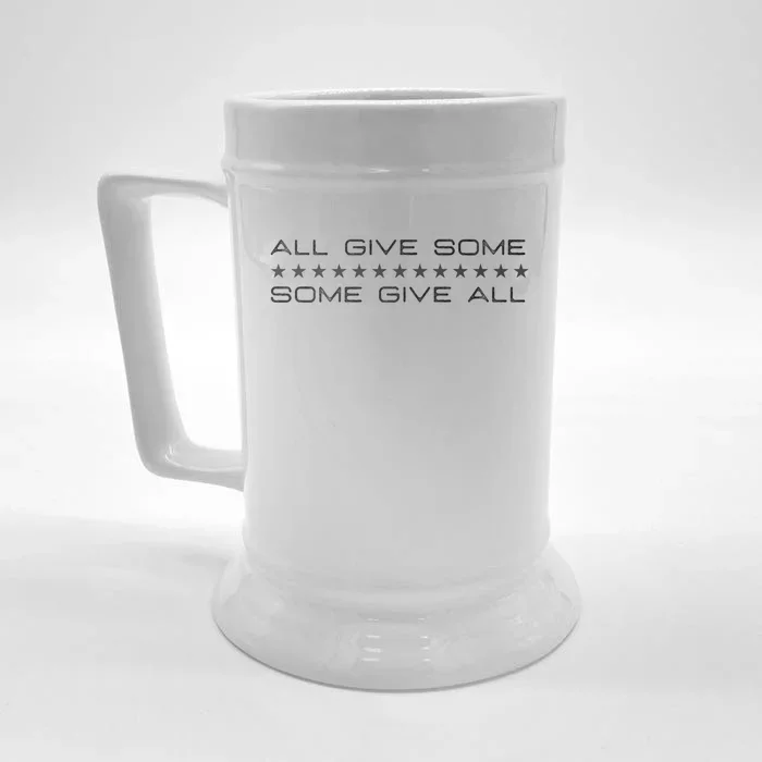 All Gave Some Some Gave All Thin Blue Line Gift Front & Back Beer Stein