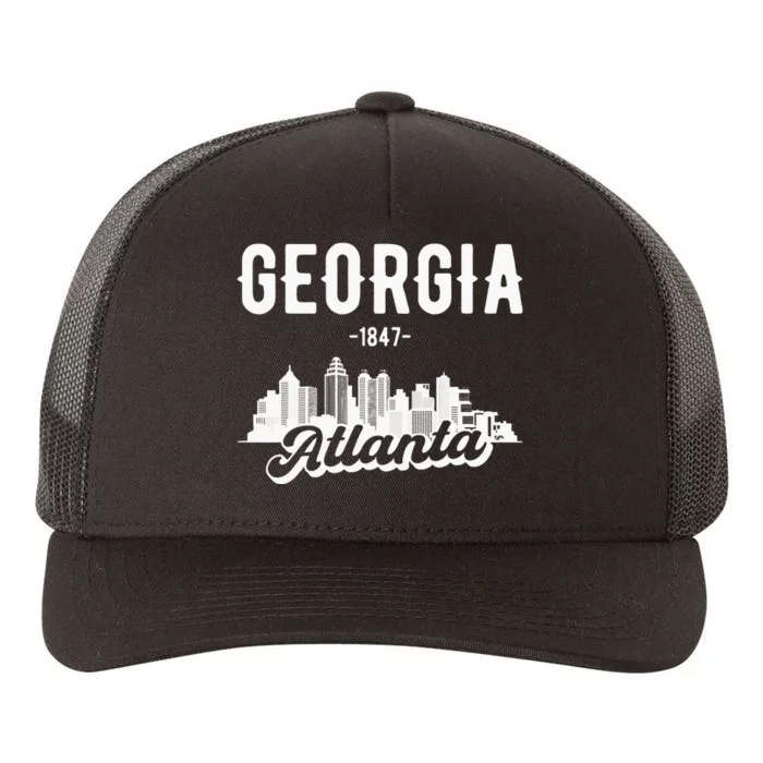 Atlanta Georgia Skyline Yupoong Adult 5-Panel Trucker Hat