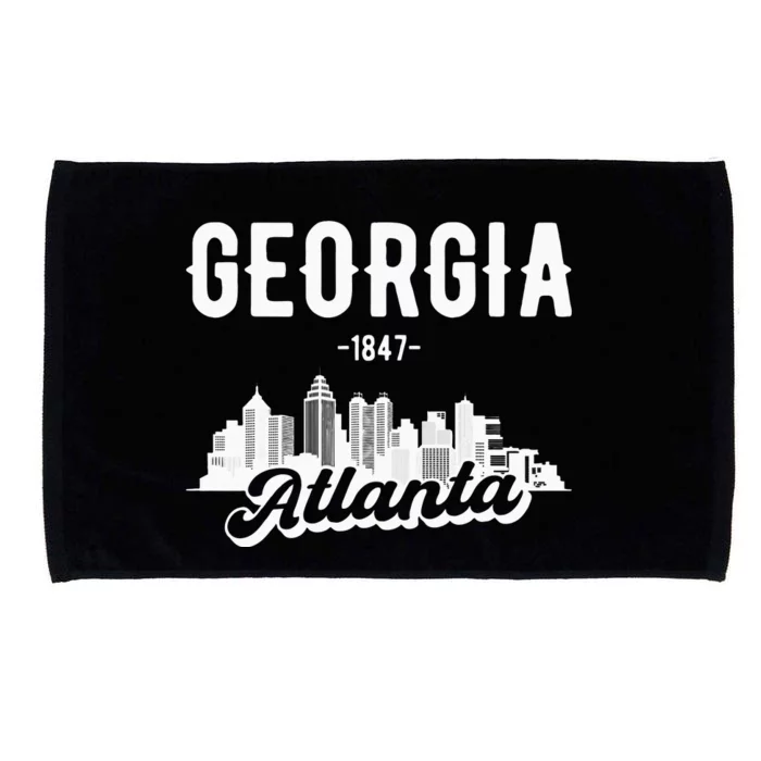 Atlanta Georgia Skyline Microfiber Hand Towel