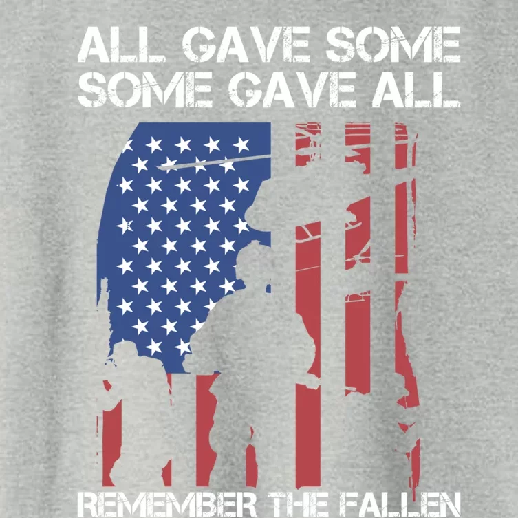 All Gave Some Some Gave All Remember The Fallen Gift Women's Crop Top Tee