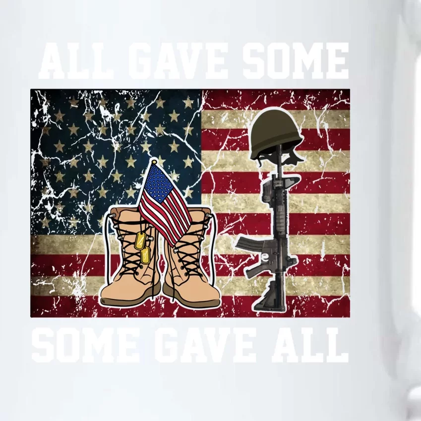 All Gave Some Some Gave All Memorial Day Design Funny Gift Black Color Changing Mug