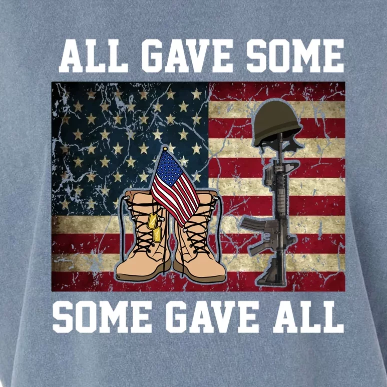 All Gave Some Some Gave All Memorial Day Design Funny Gift Garment-Dyed Women's Muscle Tee