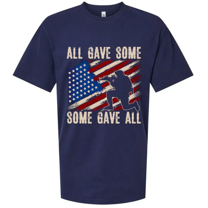 All Gave Some Some Gave All Cute Gift Memorial's Day Gift Sueded Cloud Jersey T-Shirt