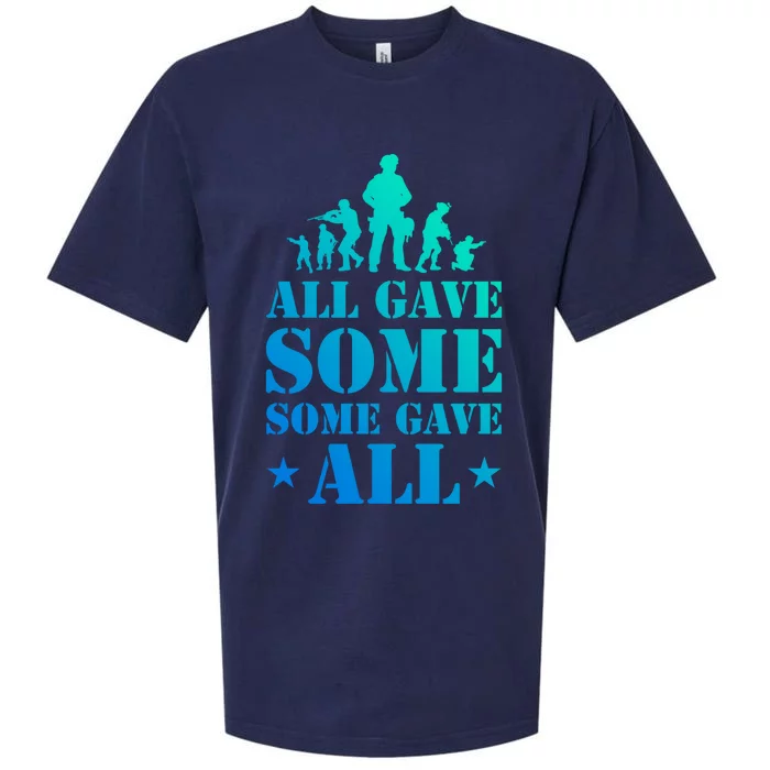 All Gave Some Some Gave All Gift Veterans Gift Sueded Cloud Jersey T-Shirt