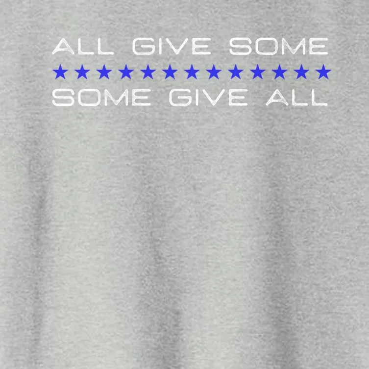 All Gave Some Some Gave All Thin Blue Line Gift Women's Crop Top Tee