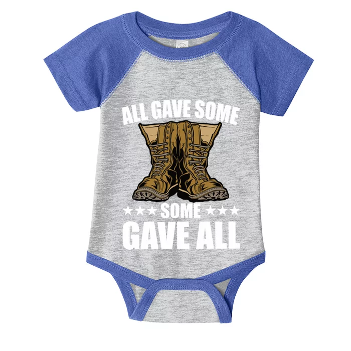 All Gave Some Some Gave All Memorial Day Some Gave All Funny Gift Infant Baby Jersey Bodysuit