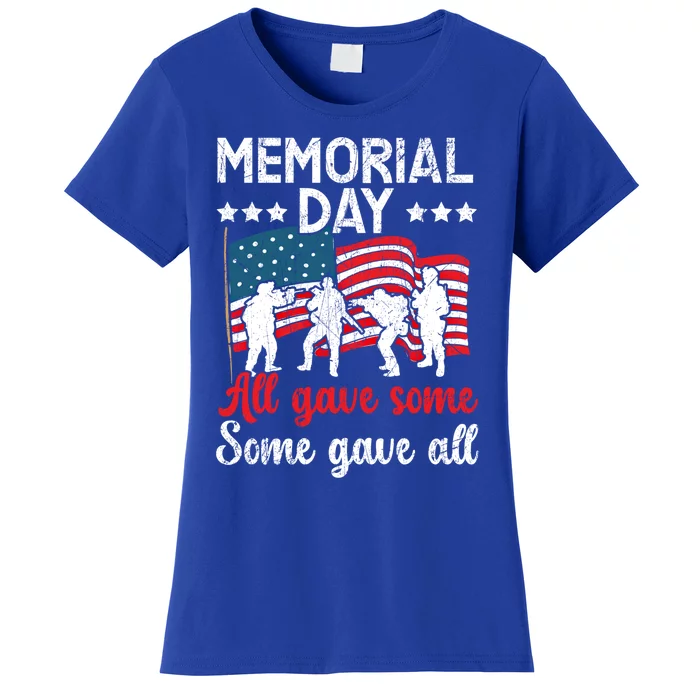 All Gave Some Some Gave All Usa Flag American Memorial Day Meaningful Gift Women's T-Shirt