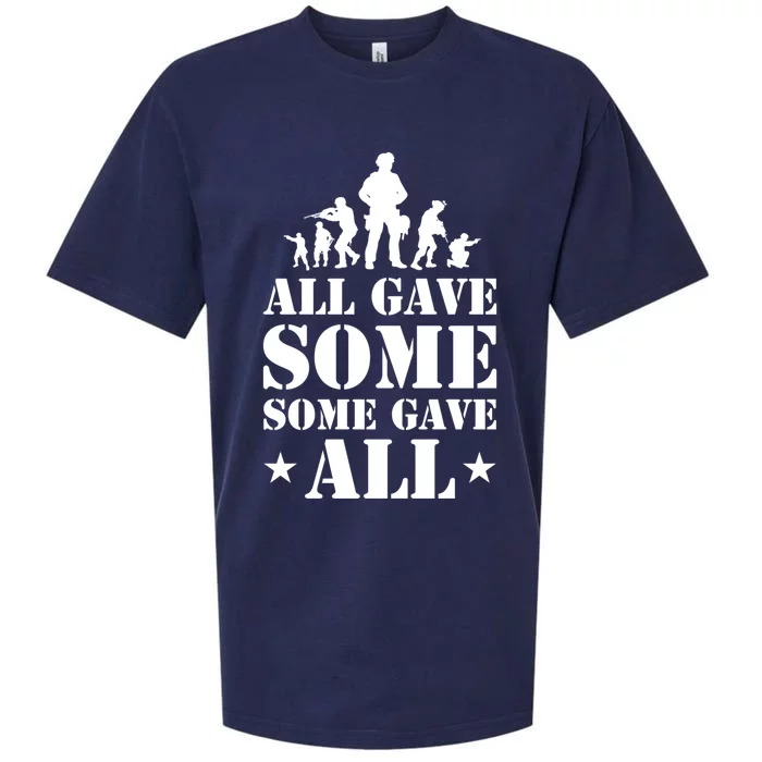 All Gave Some Some Gave All Gift Veterans Gift Sueded Cloud Jersey T-Shirt