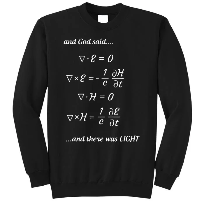 And God Said MaxwellS Equations And There Was Light Sweatshirt