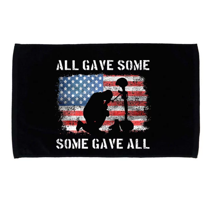 All Gave Some Some Gave All I Veteran & Memorials Day Microfiber Hand Towel