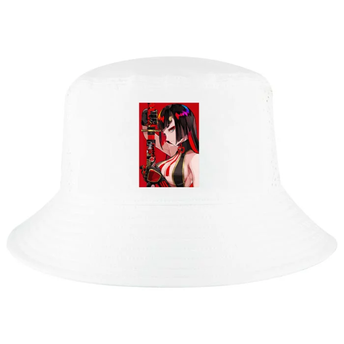 Anime Girl Samurai Waifu Japanese Aesthetic Otaku Weeb Cool Comfort Performance Bucket Hat