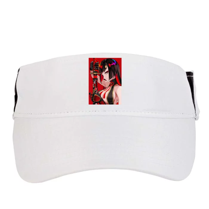 Anime Girl Samurai Waifu Japanese Aesthetic Otaku Weeb Adult Drive Performance Visor