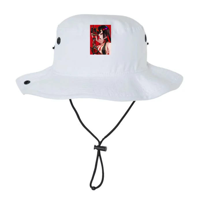 Anime Girl Samurai Waifu Japanese Aesthetic Otaku Weeb Legacy Cool Fit Booney Bucket Hat