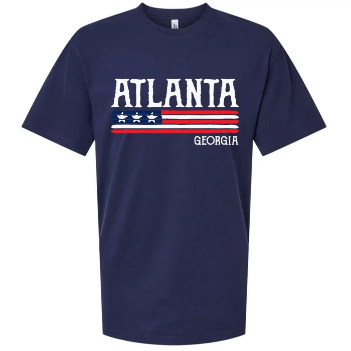 Atlanta Georgia Souvenir Gift Sueded Cloud Jersey T-Shirt