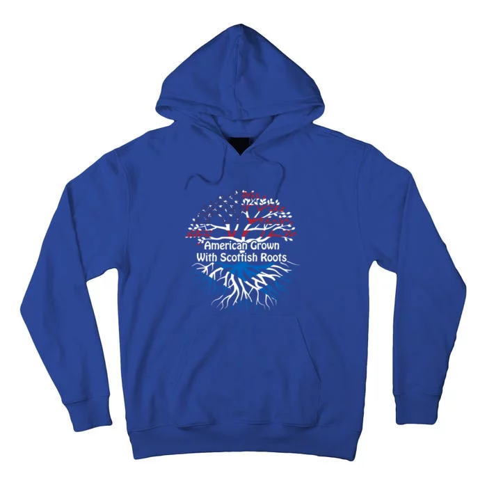 American Grown Scottish Roots Heritage Pride Gift Tall Hoodie