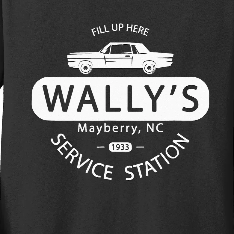 Wallys Service Station Classic TV Kids Long Sleeve Shirt