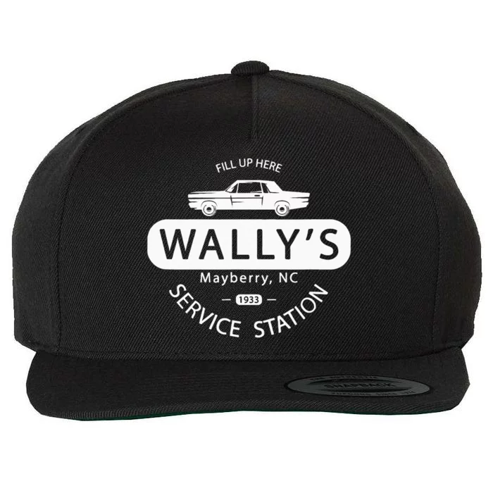 Wallys Service Station Classic TV Wool Snapback Cap