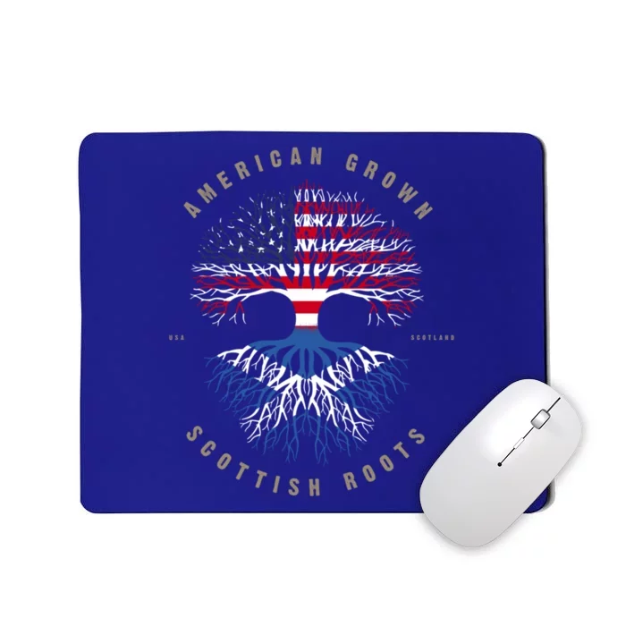 American Grown Scottish Roots Scotland Flag Gift Mousepad