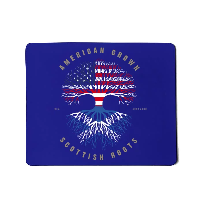 American Grown Scottish Roots Scotland Flag Gift Mousepad