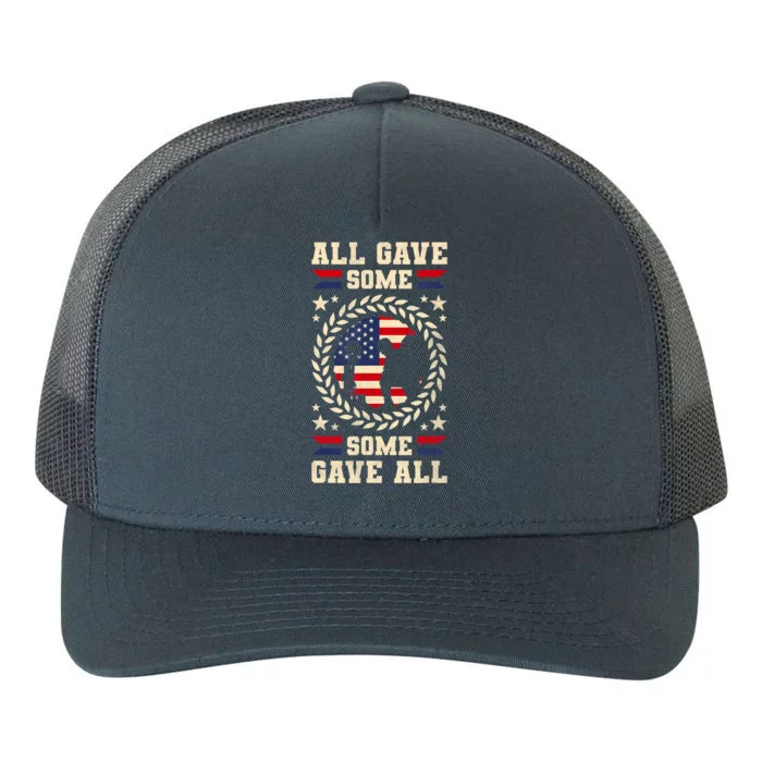 All Gave Some Some Gave All Memorial Day US Flag Yupoong Adult 5-Panel Trucker Hat