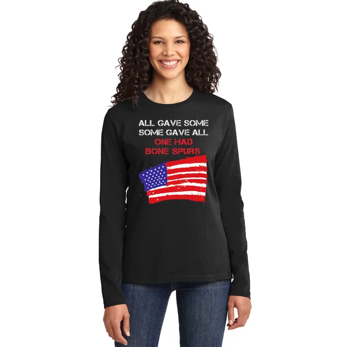 All Gave Some Some Gave All One Had Bone Spors Ladies Long Sleeve Shirt