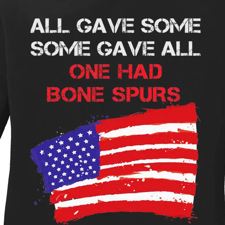 All Gave Some Some Gave All One Had Bone Spors Ladies Long Sleeve Shirt