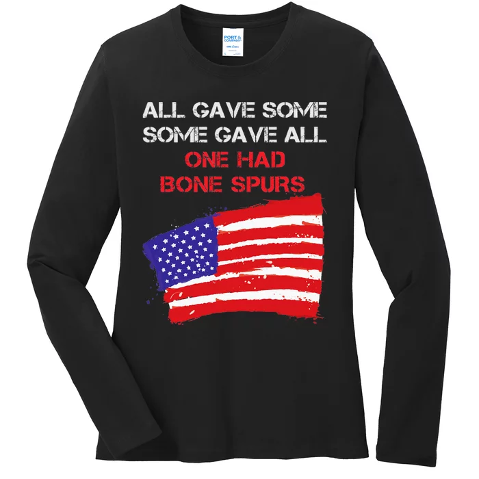 All Gave Some Some Gave All One Had Bone Spors Ladies Long Sleeve Shirt