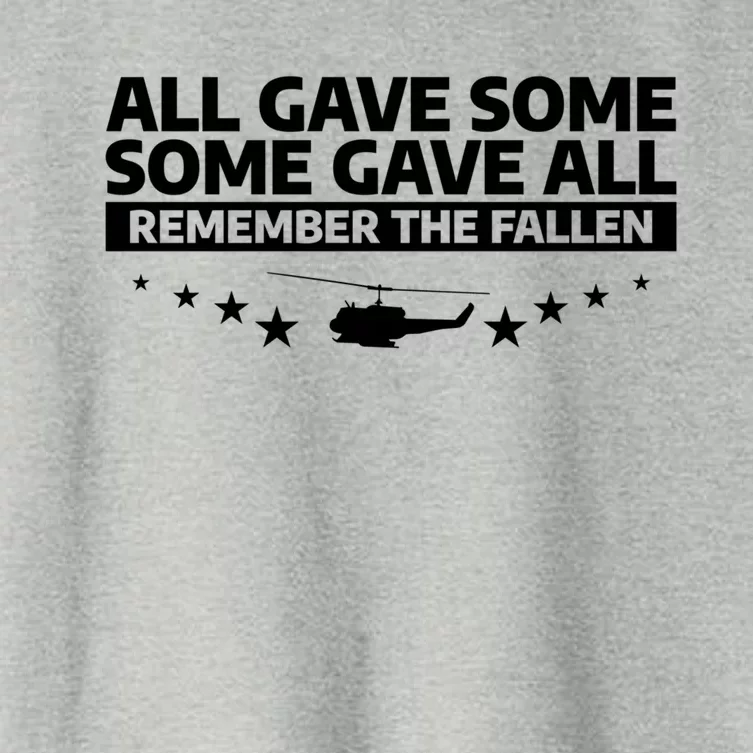 All Gave Some Some Gave All Remember The Fallen Gift Women's Crop Top Tee