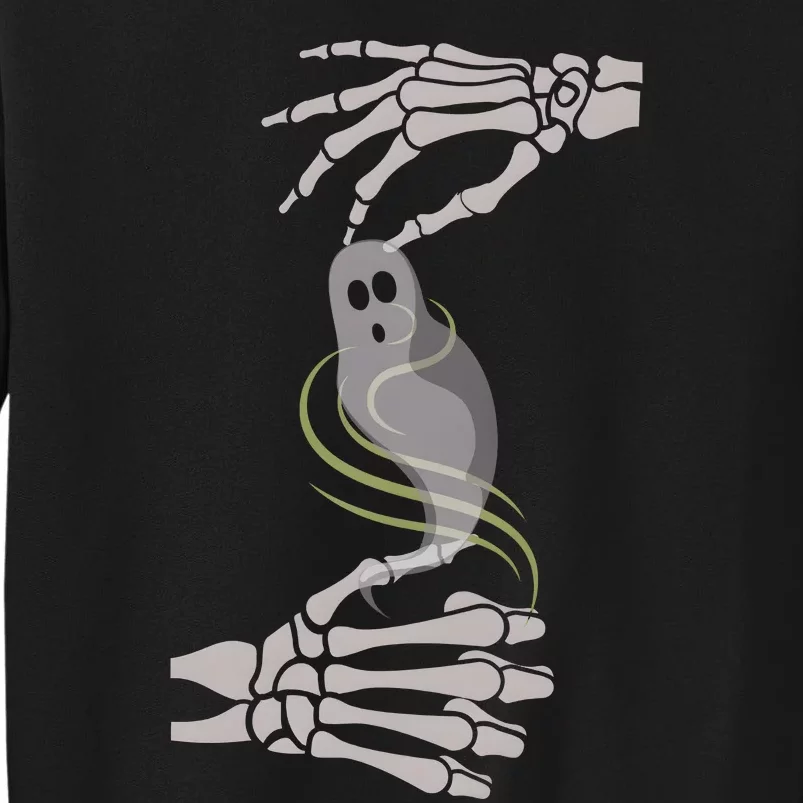 ASL Ghost Spooky Halloween For Deaf Community Sweatshirt