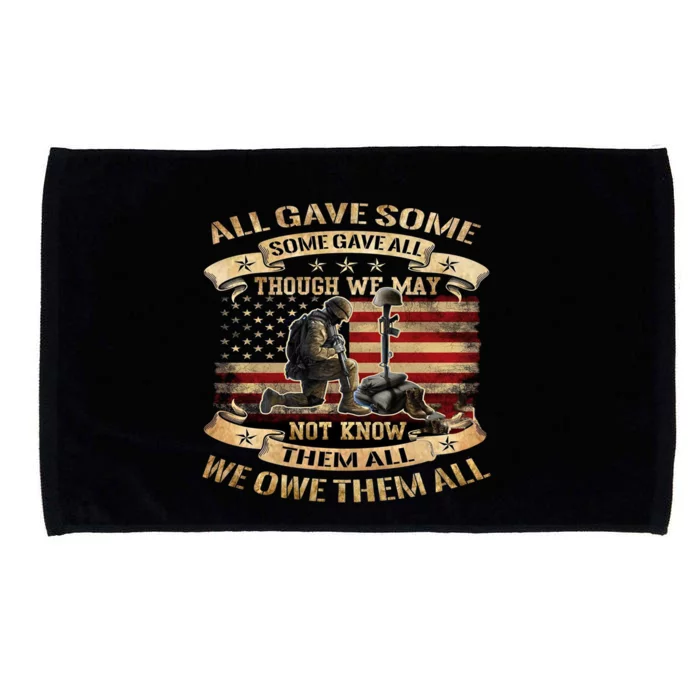 All Gave Some Some Gave All Great Gift I Am Grumpy Veteran Meaningful Gift Microfiber Hand Towel