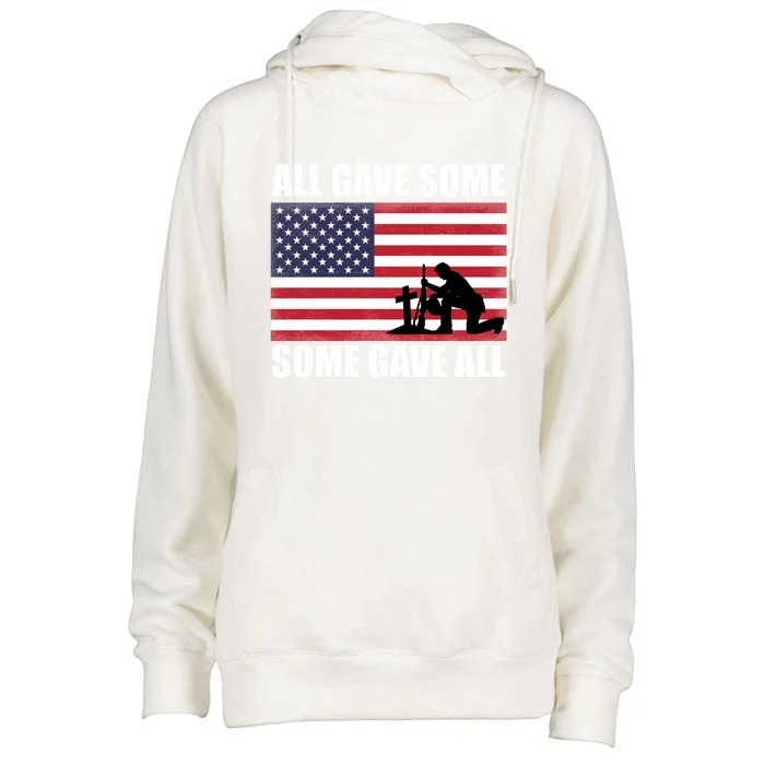 All Gave Some Some Gave All Gift Womens Funnel Neck Pullover Hood