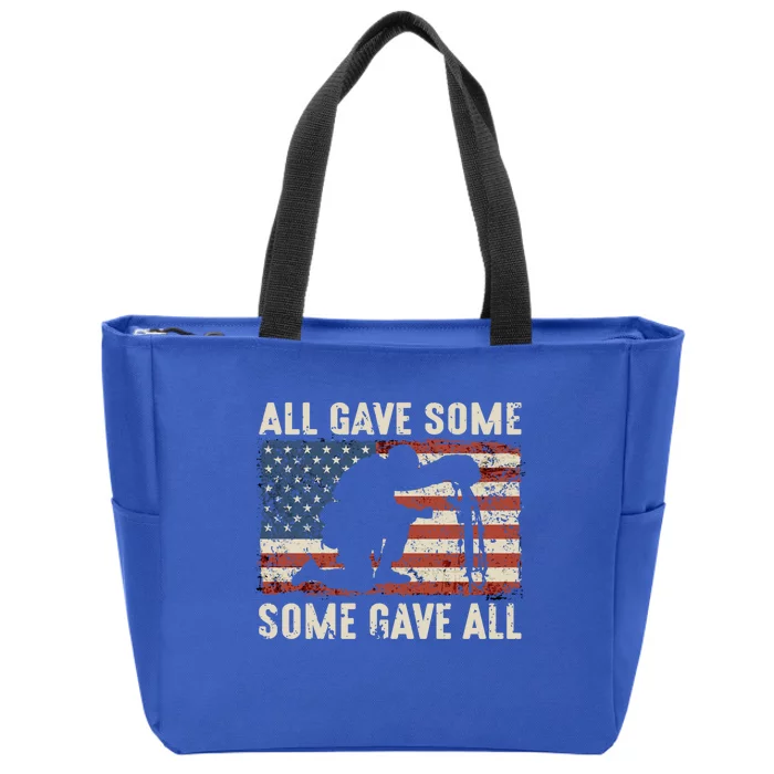 All Gave Some Some Gave All Cute Gift Zip Tote Bag