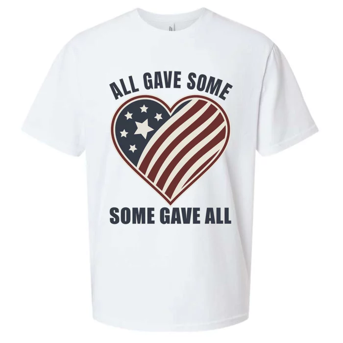 All Gave Some Great Gift Some Gave All Veteran Gift Sueded Cloud Jersey T-Shirt