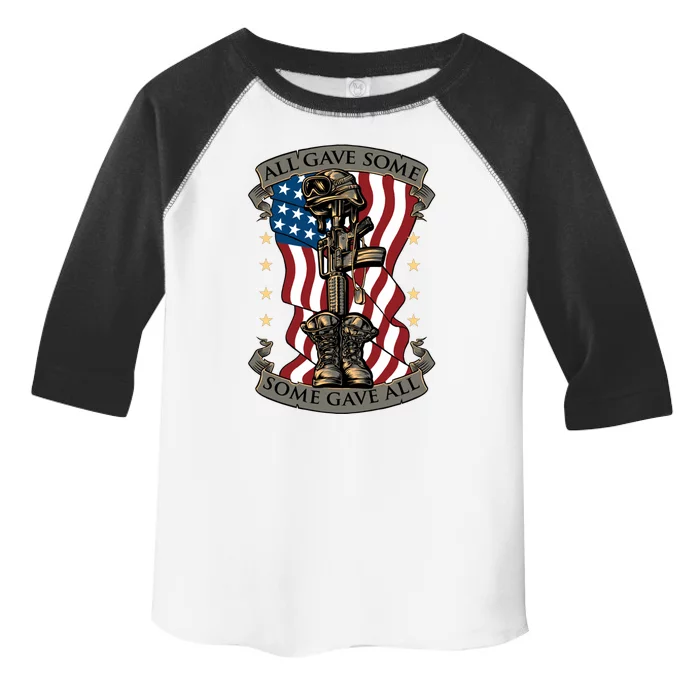 All Gave Some Some Gave All Memorial Cute Gift Toddler Fine Jersey T-Shirt