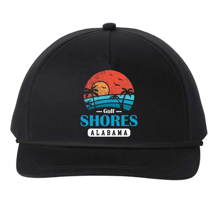 Alabama Gulf Shores Beach Family Vacation Souvenir Gift Snapback Five-Panel Rope Hat