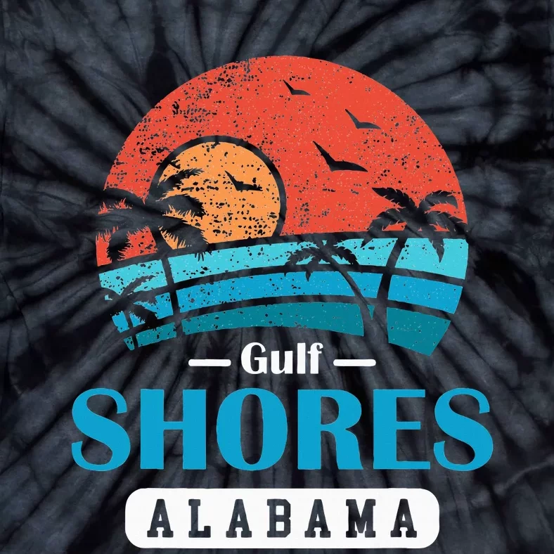 Alabama Gulf Shores Beach Family Vacation Souvenir Gift Tie-Dye T-Shirt