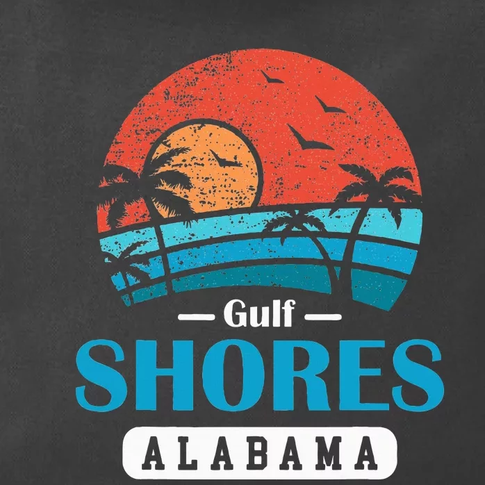 Alabama Gulf Shores Beach Family Vacation Souvenir Gift Zip Tote Bag