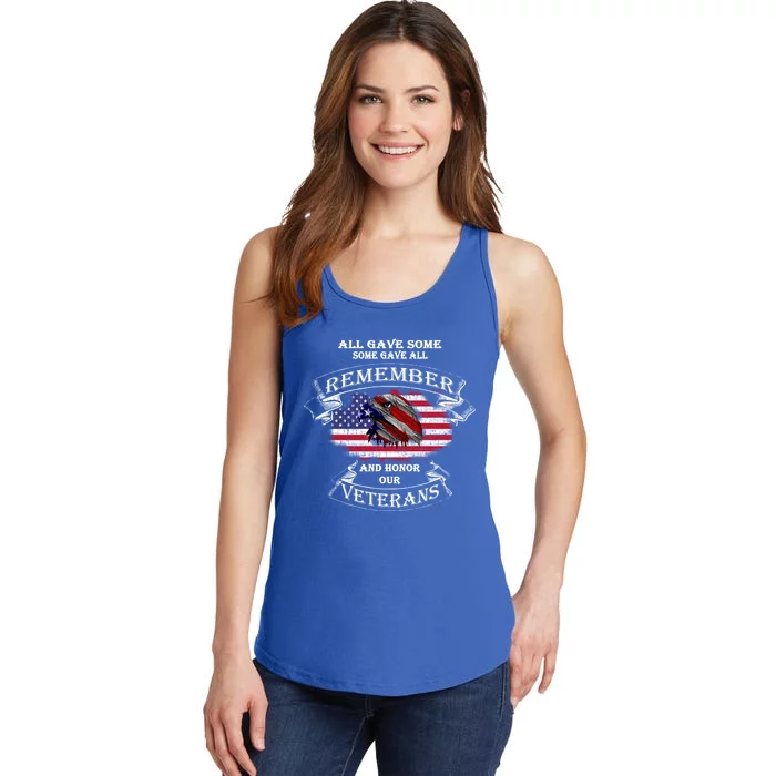 All Gave Some Some Gave All Thank You Veterans Cool Gift Ladies Essential Tank