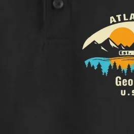 Atlanta Georgia Souvenir Mountain Sunset River Dry Zone Grid Performance Polo