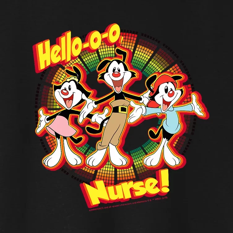 Animaniacs Group Shot Hellooo Nurse Women's Crop Top Tee